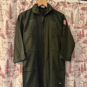 Kids Trooper Military Green Utility Jumpsuit Size XL